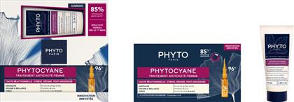 PHYTO PROMO PHYTOCYANE ANTI-HAIR LOSS TREATMENT FOR WOMEN FOR REACTIONAL HAIR LOSS 12AMPX5ML & ΔΩΡΟ WOMEN ANTI-HAIR LOSS SHAMPOO 100ML PHYTO PARIS