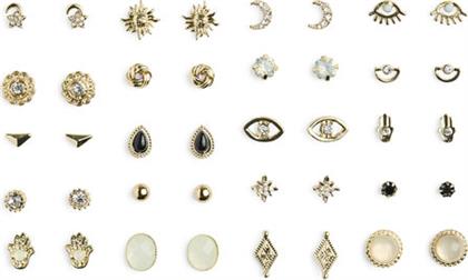 ΣΕΤ 20 ΖΕΥΓΑΡΙΑ ΣΚΟΥΛΑΡΙΚΙΑ PCLONA MEGA PACK EARRINGS D2D 17153167 ΧΡΥΣΟ PIECES