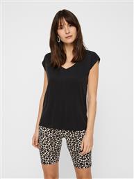 T-SHIRT 17095260 ΜΑΥΡΟ REGULAR FIT PIECES