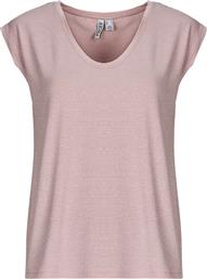 T-SHIRT ΜΕ ΚΟΝΤΑ ΜΑΝΙΚΙΑ PCBILLO TEE LUREX STRIPES PIECES