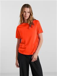 T-SHIRT RIA 17086970 ΚΟΚΚΙΝΟ REGULAR FIT PIECES