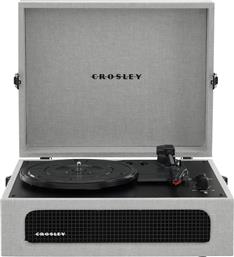 ΠΙΚΑΠ CROSLEY VOYAGER CR8017B-GY4 2-WAY BLUETOOTH ΜΕ ΕΝΣΩΜΑΤΩΜΕΝΑ ΗΧΕΙΑ - ΓΚΡΙ