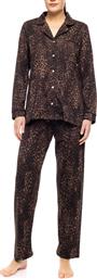 PYJAMA BUTTONED LEOPARD PINK LABEL