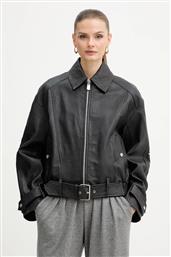 ΔΕΡΜΑΤΙΝΟ ΜΠΟΥΦΑΝ ΧΡΩΜΑ: ΜΑΥΡΟ, 105793 A2U7 PINKO