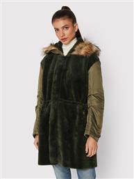 PARKA PAQUITA 1G17Y3 Y4XS ΠΡΑΣΙΝΟ REGULAR FIT PINKO