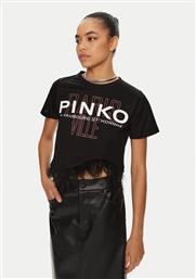 T-SHIRT MARTIGNANO 103130 A1LV ΜΑΥΡΟ REGULAR FIT PINKO