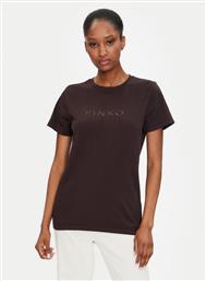 T-SHIRT MORO 101752 A227 ΚΑΦΕ REGULAR FIT PINKO