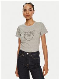 T-SHIRT QUENTIN 100535 A24E ΓΚΡΙ REGULAR FIT PINKO