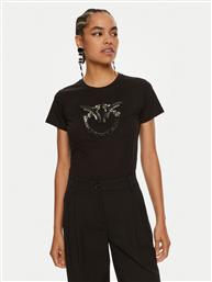 T-SHIRT QUENTIN 100535 A24E ΜΑΥΡΟ REGULAR FIT PINKO