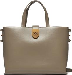 ΤΣΑΝΤΑ BRIOCHE SHOPPER AI 23-24 PLTT 101804 A106 ΓΚΡΙ PINKO