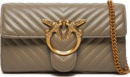 ΤΣΑΝΤΑ LOVE ONE WALLET C . PE 24 PLTT 100062 A0KG ΜΠΕΖ PINKO