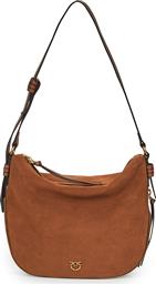 ΤΣΑΝΤΕΣ ΩΜΟΥ HOBO ZIP AROUND CLASSIC SUEDE + VITELLO SETA PINKO