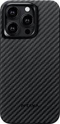 MAGEZ 4 1500D CASE BLACK/GREY TWILL FOR IPHONE 15 PRO MAX PITAKA