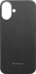 MAGEZ CASE 5 BLACK/GREY TWILL FOR IPHONE 16 PITAKA