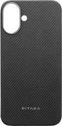 MAGEZ CASE 5 BLACK/GREY TWILL FOR IPHONE 16 PLUS PITAKA