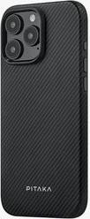 MAGEZ CASE PRO 4 BLACK/GREY TWILL FOR IPHONE 16 PRO PITAKA