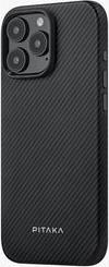 MAGEZ CASE PRO 4 BLACK/GREY TWILL FOR IPHONE 16 PRO MAX PITAKA