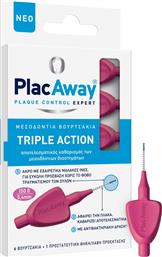 TRIPLE ACTION ITERDENTAL BRUSHES EXTRA SOFT ΒΟΥΡΤΣΑΚΙΑ ΜΕ ΠΟΛΥ ΑΠΑΛΕΣ ΙΝΕΣ ΓΙΑ ΚΑΘΑΡΙΣΜΟ ΤΩΝ ΜΕΣΟΔΟΝΤΙΩΝ ΔΙΑΣΤΗΜΑΤΩΝ & ΤΩΝ ΟΡΘΟΔΟΝΤΙΚΩΝ ΜΗΧΑΝΙΣΜΩΝ ΜΕ ΠΡΟΣΤΑΤΕΥΤΙΚΗ ΘΗΚΗ - ΛΑΒΗ 6 ΤΕΜΑΧΙΑ - ISO 0 / 0.4MM PLAC AWAY