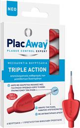 TRIPLE ACTION ITERDENTAL BRUSHES EXTRA SOFT ΒΟΥΡΤΣΑΚΙΑ ΜΕ ΠΟΛΥ ΑΠΑΛΕΣ ΙΝΕΣ ΓΙΑ ΚΑΘΑΡΙΣΜΟ ΤΩΝ ΜΕΣΟΔΟΝΤΙΩΝ ΔΙΑΣΤΗΜΑΤΩΝ & ΤΩΝ ΟΡΘΟΔΟΝΤΙΚΩΝ ΜΗΧΑΝΙΣΜΩΝ ΜΕ ΠΡΟΣΤΑΤΕΥΤΙΚΗ ΘΗΚΗ - ΛΑΒΗ 6 ΤΕΜΑΧΙΑ - ISO 2 / 0.5MM PLAC AWAY