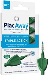 TRIPLE ACTION ITERDENTAL BRUSHES EXTRA SOFT ΒΟΥΡΤΣΑΚΙΑ ΜΕ ΠΟΛΥ ΑΠΑΛΕΣ ΙΝΕΣ ΓΙΑ ΚΑΘΑΡΙΣΜΟ ΤΩΝ ΜΕΣΟΔΟΝΤΙΩΝ ΔΙΑΣΤΗΜΑΤΩΝ & ΤΩΝ ΟΡΘΟΔΟΝΤΙΚΩΝ ΜΗΧΑΝΙΣΜΩΝ ΜΕ ΠΡΟΣΤΑΤΕΥΤΙΚΗ ΘΗΚΗ - ΛΑΒΗ 6 ΤΕΜΑΧΙΑ - ISO 5 / 0.8MM PLAC AWAY