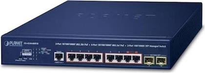 PLANET NETWORK SWITCH MANAGED L2/L4 GIGABIT ETHERNET (1000 MBPS) POE SUPPORT 1U PLANET TECHNOLOGY