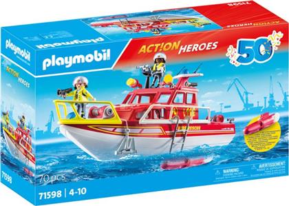 ACTION HEROES ΠΥΡΟΣΒΕΣΤΙΚΟ ΣΚΑΦΟΣ ΔΙΑΣΩΣΗΣ 71598 PLAYMOBIL