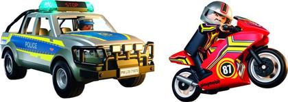 ΑΣΤΥΝΟΜΙΚΟ ΟΧΗΜΑ PICKUP & ΜΟΤΟΣΥΚΛΕΤΑ (71875) PLAYMOBIL