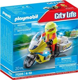 CITY LIFE - ΔΙΑΣΩΣΤΗΣ ΜΕ ΜΟΤΟΣΙΚΛΕΤΑ, 71205 PLAYMOBIL