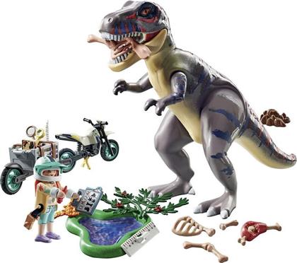 DINOS T-REX & ΕΞΕΡΕΥΝΗΤΗΣ ΜΕ ΜΟΤΟΣΥΚΛΕΤΑ (71524) PLAYMOBIL