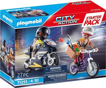 PLAYMOBIL - STARTER PACK CITY ACTION ΑΣΤΥΝΟΜΙΚΗ ΚΑΤΑΔΙΩΞΗ ΛΗΣΤΗ ΚΟΣΜΗΜΑΤΩΝ, 71255