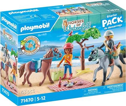 HORSES OF WATERFALL STARTER PACK - ΒΟΛΤΑ ΣΤΗΝ ΠΑΡΑΛΙΑ ΜΕ ΤΗΝ AMELIA ΚΑΙ ΤΟΝ BEN, 71470 PLAYMOBIL