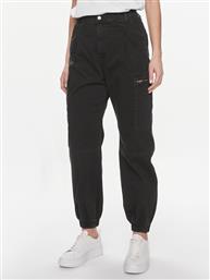 JOGGER P2THCV9N2O ΜΑΥΡΟ BAGGY FIT PLEASE