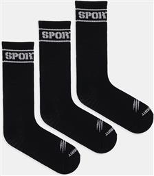 ΚΑΛΤΣΕΣ 3-PACK ΧΡΩΜΑ: ΜΑΥΡΟ, FAEC UUY0036 STE003N PLEIN SPORT