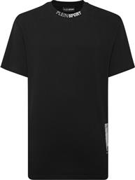 T-SHIRT AADC MTK7911 STE003N ΜΑΥΡΟ REGULAR FIT PLEIN SPORT