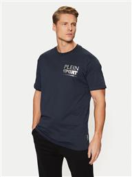 T-SHIRT AADC MTK7913 STE003N ΣΚΟΥΡΟ ΜΠΛΕ REGULAR FIT PLEIN SPORT