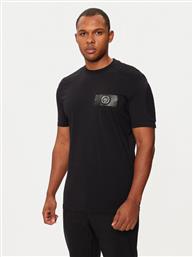 T-SHIRT FADC MTK7574 STE003N ΜΑΥΡΟ REGULAR FIT PLEIN SPORT