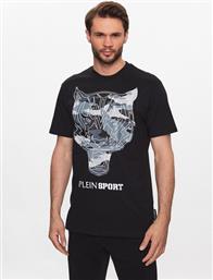 T-SHIRT TIGER PACC MTK6328 SJY001N ΜΑΥΡΟ REGULAR FIT PLEIN SPORT από το MODIVO