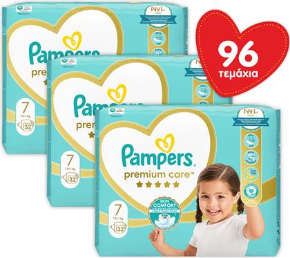 ΠΑΝΕΣ PAMPERS PREMIUM CARE ΜΕΓΕΘΟΣ 7 (3X32ΤΕΜ) P&G