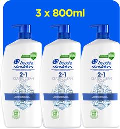 ΣΑΜΠΟΥΑΝ 2-1 CLASSIC ΑΝΤΛΙΑ HEAD&SHOULDER (3X800ML) HEAD & SHOULDERS