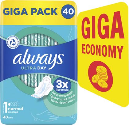 ΣΕΡΒΙΕΤΕΣ PLATINUM NORMAL PLUS ALWAYS (ΜΕΓΕΘΟΣ 1) (40ΤΕΜ) P&G