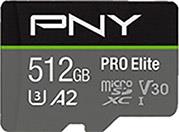 ELITE PRO MICRO SDXC 512GB U3 V30 A2 P-SDUX512U3100PRO-GE PNY