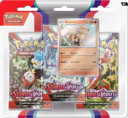 TCG: SCARLET VIOLET - 3-BOOSTER BLISTER ARCANINE (POKEMON USA)