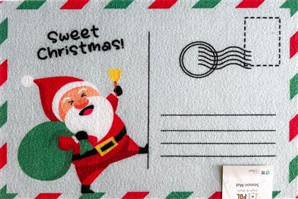 ΧΡΙΣΤΟΥΓΕΝΝΙΑΤΙΚΟ ΠΑΤΑΚΙ ΕΙΣΟΔΟΥ (40X60) SEASON SANTA POSTCARD POL RUGS & MATS