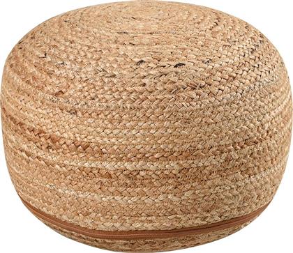 ΠΟΥΦ (Φ40X20) JUTE NATURAL POL RUGS & MATS