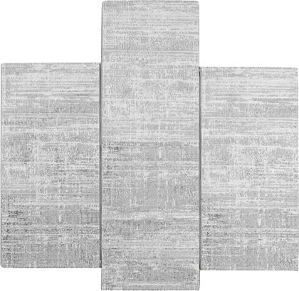 ΧΑΛΙΑ ΚΡΕΒΑΤΟΚΑΜΑΡΑΣ (ΣΕΤ 3ΤΜΧ) MONACO MOMA HL 436 GREY POLCARPET