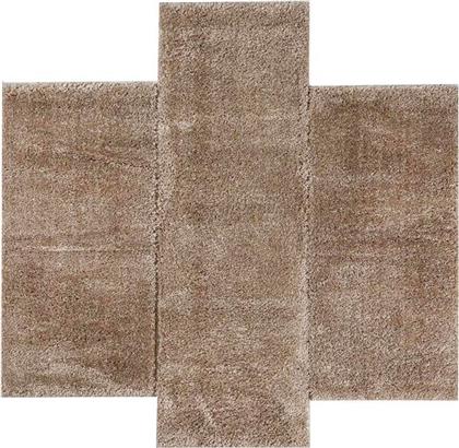 ΧΑΛΙΑ ΚΡΕΒΑΤΟΚΑΜΑΡΑΣ (ΣΕΤ 3ΤΜΧ) PUFFY SHAGGY 1001 BROWN POLCARPET