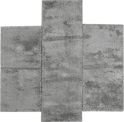 ΧΑΛΙΑ ΚΡΕΒΑΤΟΚΑΜΑΡΑΣ (ΣΕΤ 3ΤΜΧ) PUFFY SHAGGY 1001 GREY POLCARPET