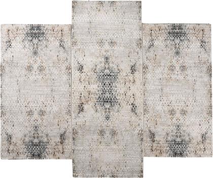 ΧΑΛΙΑ ΚΡΕΒΑΤΟΚΑΜΑΡΑΣ (ΣΕΤ 3ΤΜΧ) QUADRO 9876 CREAM GREY POLCARPET