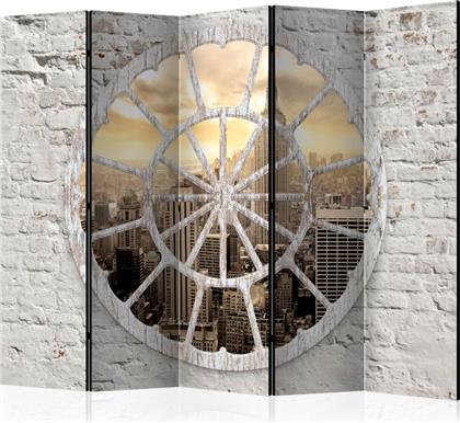 ΔΙΑΧΩΡΙΣΤΙΚΟ ΜΕ 5 ΤΜΗΜΑΤΑ - NEW YORK: A VIEW THROUGH THE WINDOW II [ROOM DIVIDERS] POLIHOME