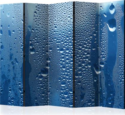 ΔΙΑΧΩΡΙΣΤΙΚΟ ΜΕ 5 ΤΜΗΜΑΤΑ - WATER DROPS ON BLUE GLASS II [ROOM DIVIDERS] POLIHOME
